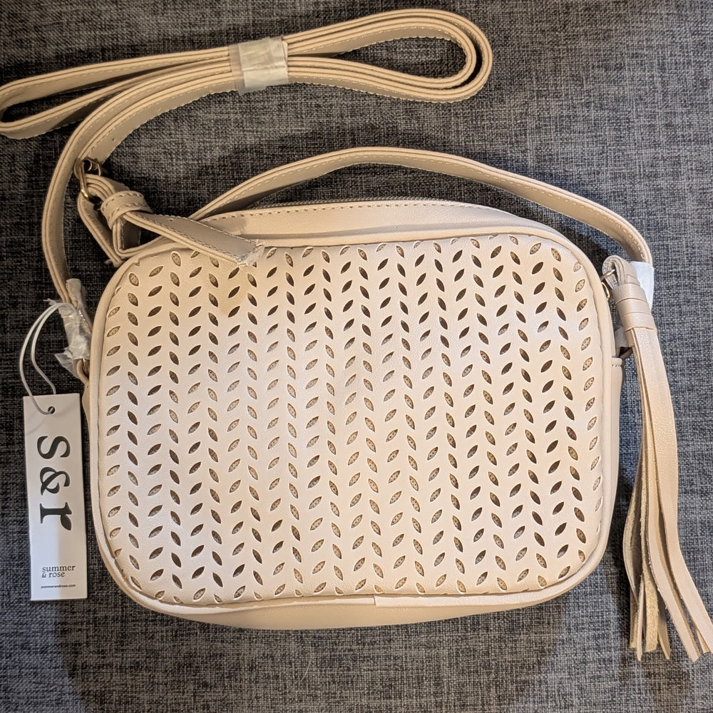Cream Crossbody Bag